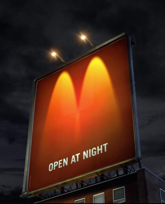 تبلیغات خلاق و هوشمندانه مک دو نالد  -  Creative ads from-McDonalds