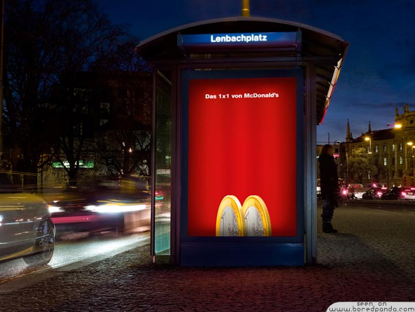 تبلیغات خلاق و هوشمندانه مک دو نالد - Creative ads from-McDonalds