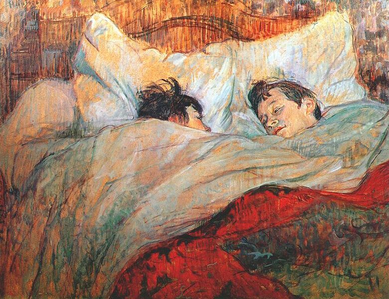 in bed  - 1893